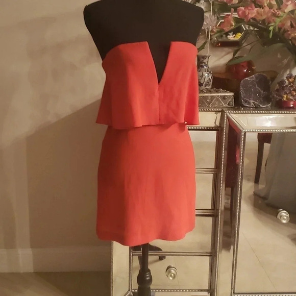 Bcbg MaxAria sexy red dress size 0 - Picture 1 of 4